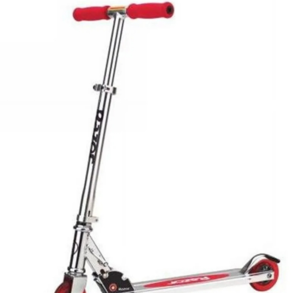Razor Silver and Red Kick Scooter